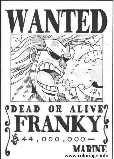One Piece Wanted Poster Coloring Page