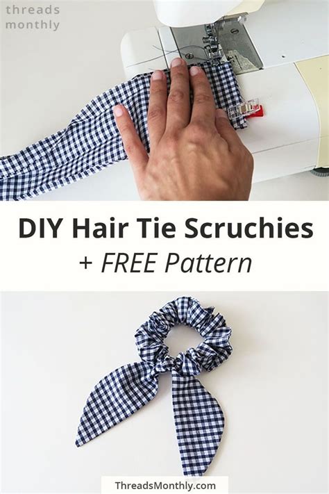 DIY Sewing Project: How to Sew Scrunchies with Hair Ties | FREE