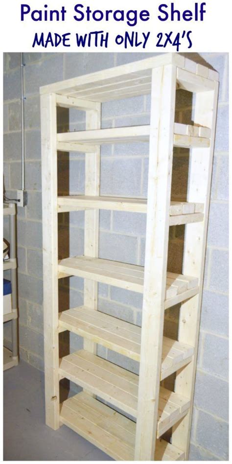 How To Build A Storage Shelf With 2x4 Long Wall Shelf