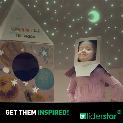 Liderstar Glow In The Dark Stars Wall Stickers252 Adhesive Dots And