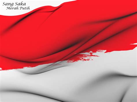 Background Keren 3d Merah Putih Wallpaper Bendera Free Hd