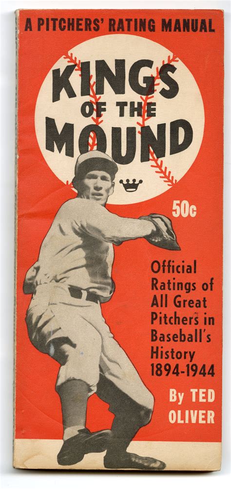 1944 KINGS OF THE MOUND Pitcher's Rating Manual 1894-1944, Major League