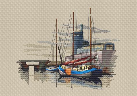 Cross stitch chart barn signs folk art folk art pennsylvania dutch art decorative painting cross stitch patterns barn art. Dutch Port cross stitch pattern pdf embroidery design ...