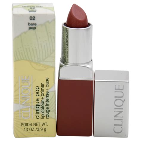 Amazon Com Clinique Women S Pop Lip Color Primer Lipstick 01 Nude