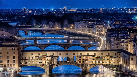 Ponte Vecchio Arch Bridge Florence Italy Hd City Wallpapers Hd