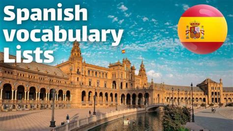 Spanish Vocabulary Lists Pdf Spanish Vocabulary Cards