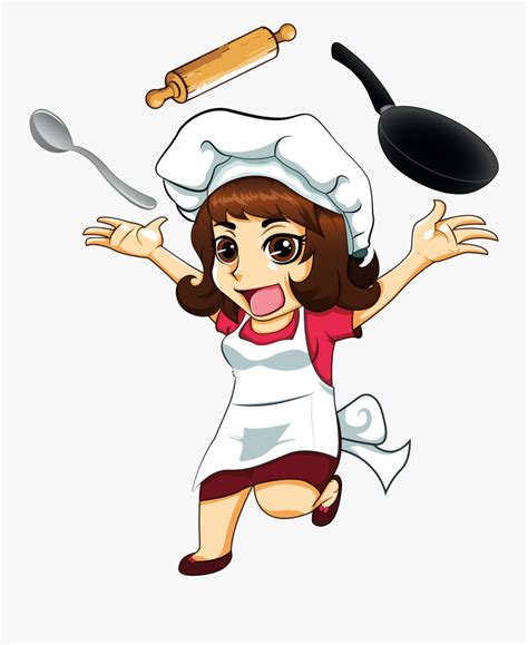Images Of Lady Chef Cooking Cartoon Png Free Transparent Clipart The Best Porn Website