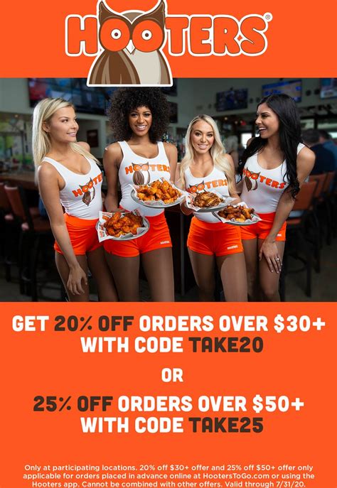 Follow imperfect foods on facebook, instagram, twitter and pinterest to be the first to know about new savings codes, big product giveaways and. December, 2020 20-25% off $30+ takeout at Hooters ...