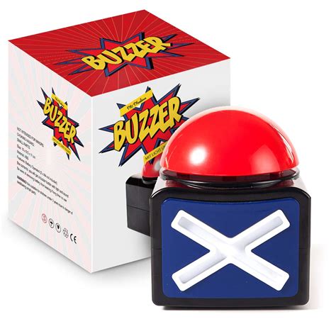Short game show buzzer sound. MyMealivos XL Buzzer Alarm Button with Sound and Light ...