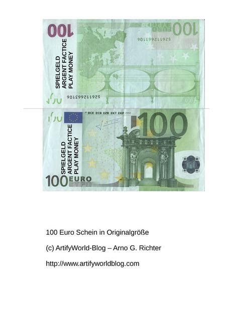 Euro ausdrucken 500 schein Euroscheine Zum