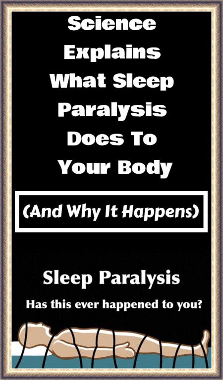 Science Explains What Sleep Paralysis Does To Your Body And Why It