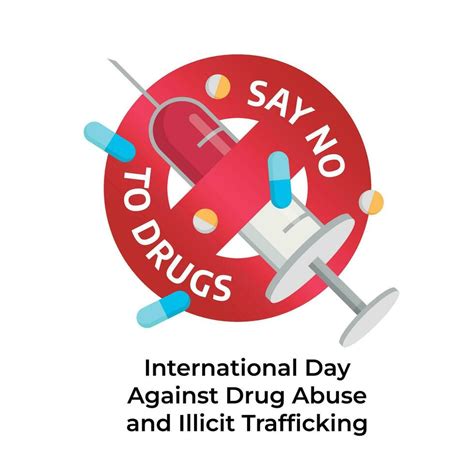 Vector Graphic Of International Day Against Drug Abuse And Illicit