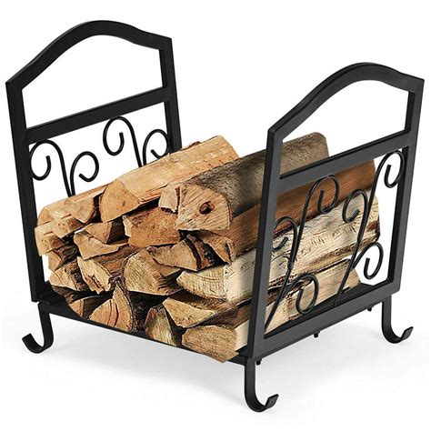 Buy Goplus Firewood Log Rack Fireplace Storage Logs Bin Wood Holder