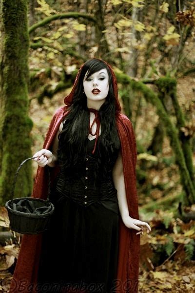Victorian Goth Red Riding Hood Little Red Ridding Hood Little Red