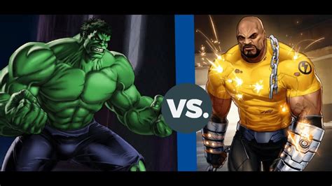 Hulk Vs Luke Cage Marvel Contest Of Champions Youtube