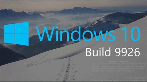 Windows 10 Build 9926 January Technical Preview Youtube