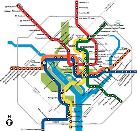 Washington Dc Metro Map Streets Map Of World