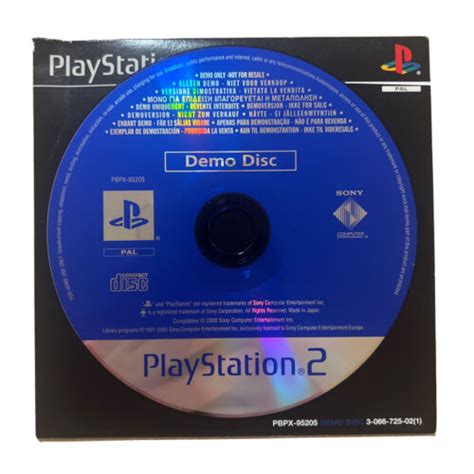 Sony Playstation 2 Pbpx 95205 Demo Disc Pal Ps2 Ebay