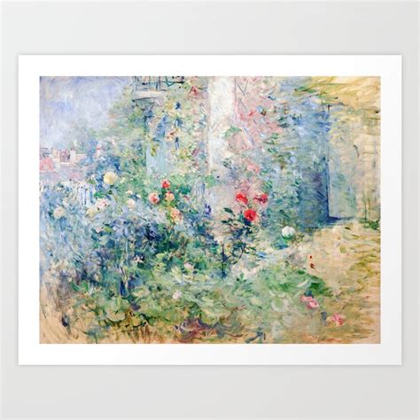 Berthe Morisot The Garden At Bougival Art Print By Painting Artwork