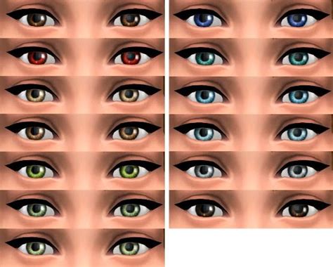 My Sims 4 Blog Eyes And Clothing Replacements By Gelcha