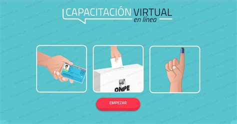 Another measure to highlight for the second round is the staggered voting hours. ONPE: Sepa cómo capacitarte en línea si eres Miembro de ...