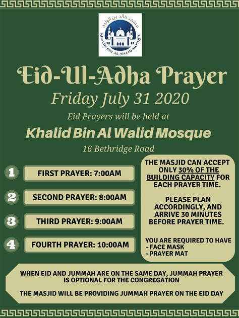 Eid Al Adha 2023 Khalid Bin Al Walid Mosque Toronto