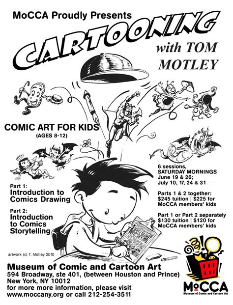 T Motley Cartooniologist Upcoming Classes