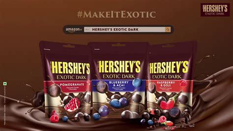 Hersheys Exotic Dark A Unique Dark Cocoa Rich Chocolate With Exotic Fruit Flavours Youtube