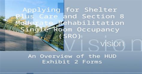 Applying For Shelter Plus Care And Section 8 Moderate Rehabilitation