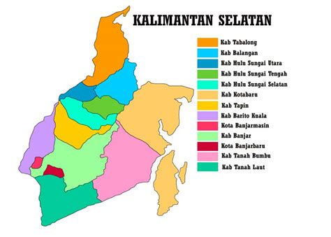 Peta Administrasi Kalimantan Tengah