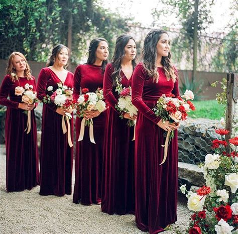 25 Stylish Long Sleeve Bridesmaid Dresses Winter