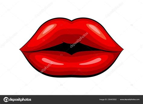 red female lips white background manifestation love emotion lips graphic stock vector image by