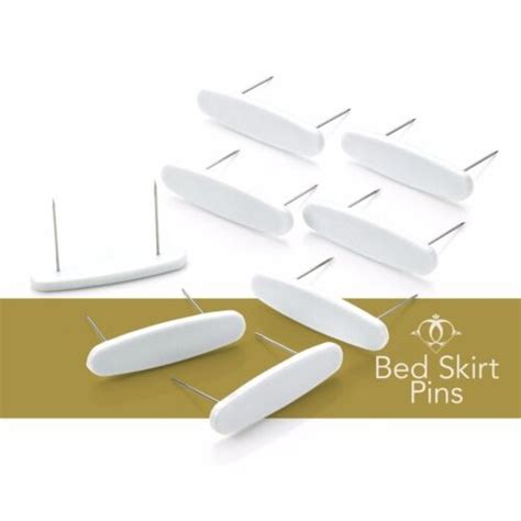 Bedskirt Pins Set Of 8 Plastic Head Bed Skirt Dust Ruffle Holding