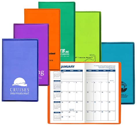 Custom Printed Translucent Monthly Pocket Planners