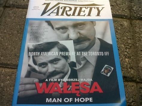 Walesa Man Of Hope Andrzej Wajda Variety Magazine Cover