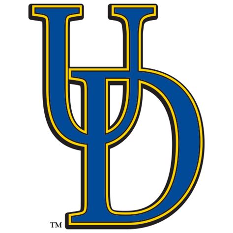 Logo University Of Delaware Fightin Blue Hens Ud Fanapeel