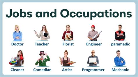 Job And Occupation Profession And Occupation List Occupation