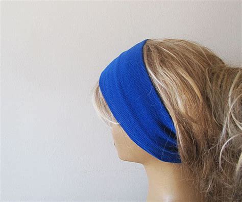 Blue Knitwear Headband Elastic Head Wraps For By Elegantscarff