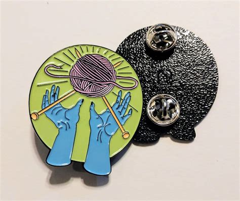 Knit Worship Enamel Pin By Lisawhitingdesigns On Etsy Etsy