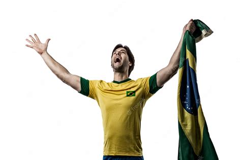 Premium Photo Brazilian Soccer Player Celebrating