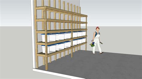 Looking for a great way to build extra storage? 2x4 Basement Shelving | 3D Warehouse