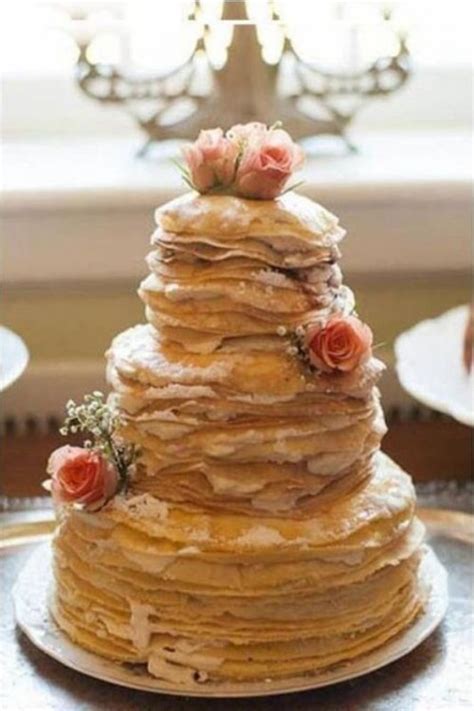 Sweet And Yummy Pancake Wedding Cakes Weddingomania