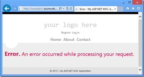In camel, irrecoverable errors are represented theoretically as a message with a fault flag that can be set when a custom exception is raised in the boundaries of a camel route (i.e. ASP.NET Blog | Tracing in ASP.NET MVC Razor Views
