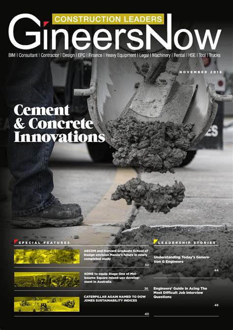 Construction Leaders Magazine: Cement Technologies and Concrete