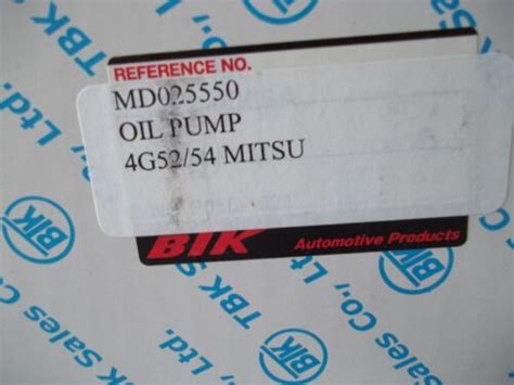 Mitsubishi Md025550 Oil Pump 4g524g54 Engines Forklift Fgc25 Ebay