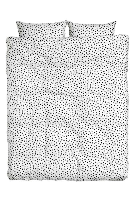 spotted duvet cover set conscious double duvet cover set with an all over print on a fine