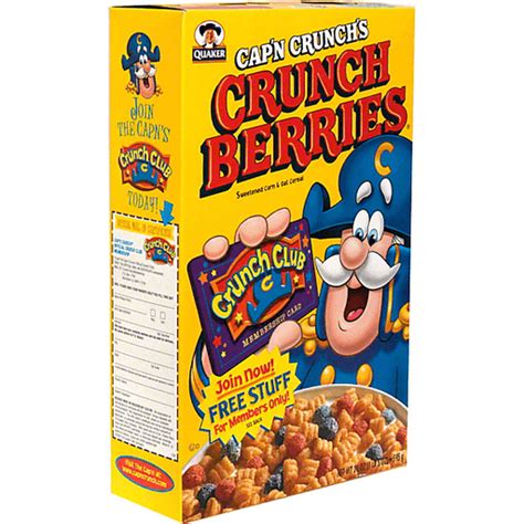 Cap N Crunch Crunch Berries Cereal Sweetened Corn And Oats Cereal