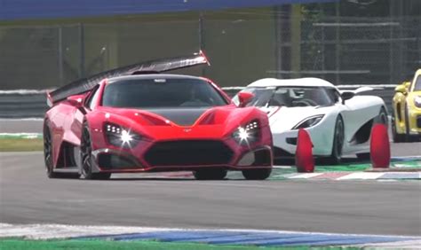 Watch The Zenvo Tsr S Supercars Crazy Rear Wing In Action