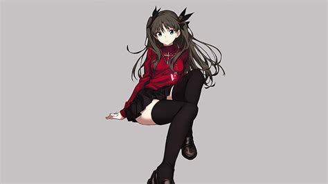 Hd Wallpaper Black Haired Female Anime Character Legs Anime Girls