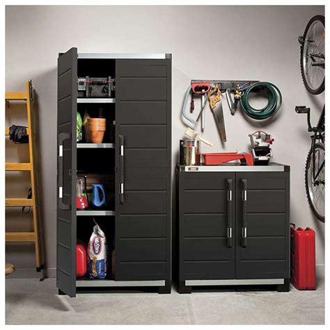 Keter Xl Pro 6 Piece Garage Storage Cabinet System Set 231454